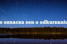 Co oznacza sen o odkurzaniu?