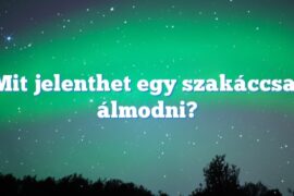 Mit jelenthet egy szakáccsal álmodni?