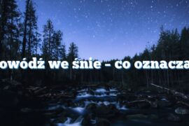 Powódź we śnie – co oznacza?