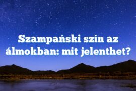 Szampański szín az álmokban: mit jelenthet?