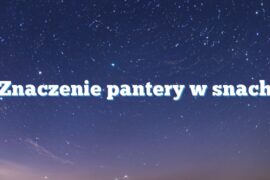 Znaczenie pantery w snach