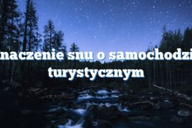 Znaczenie snu o samochodzie turystycznym