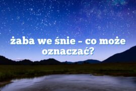 żaba we śnie – co może oznaczać?